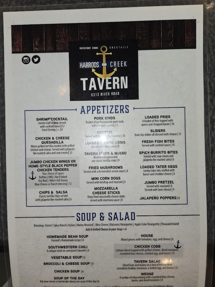 Harrods Creek Tavern Mom's black peppered chicken fingers